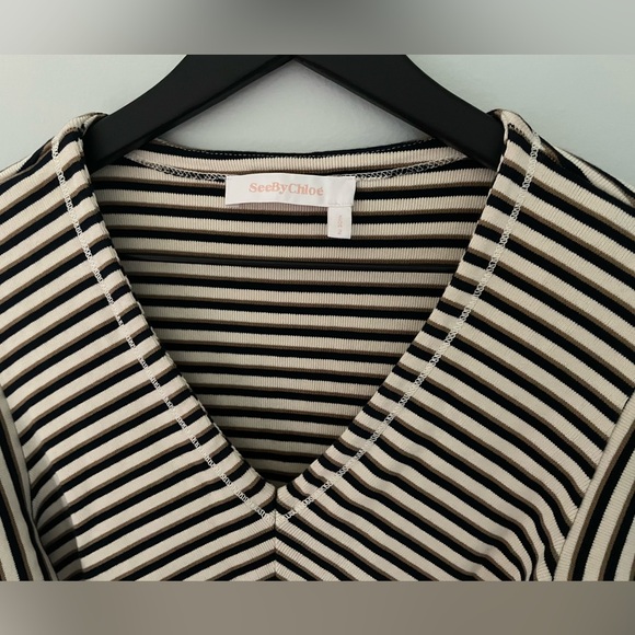 SEE BY CHLOE STRIPED MINI DRESS - Picture 6 of 8